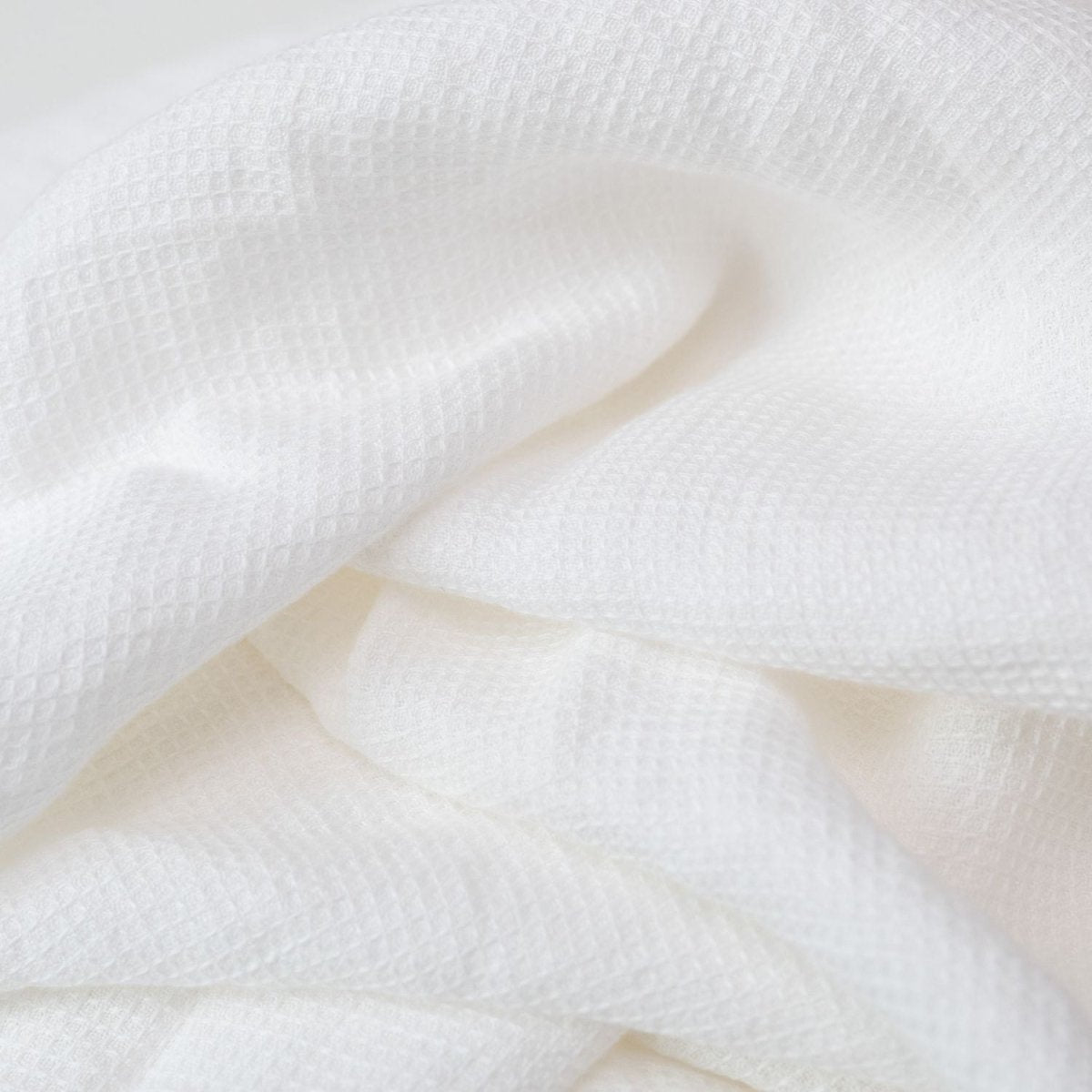 Kids’ Linen Towel Collection (White) – 100% Waffle Linen, Handmade - Tiny Tugz™