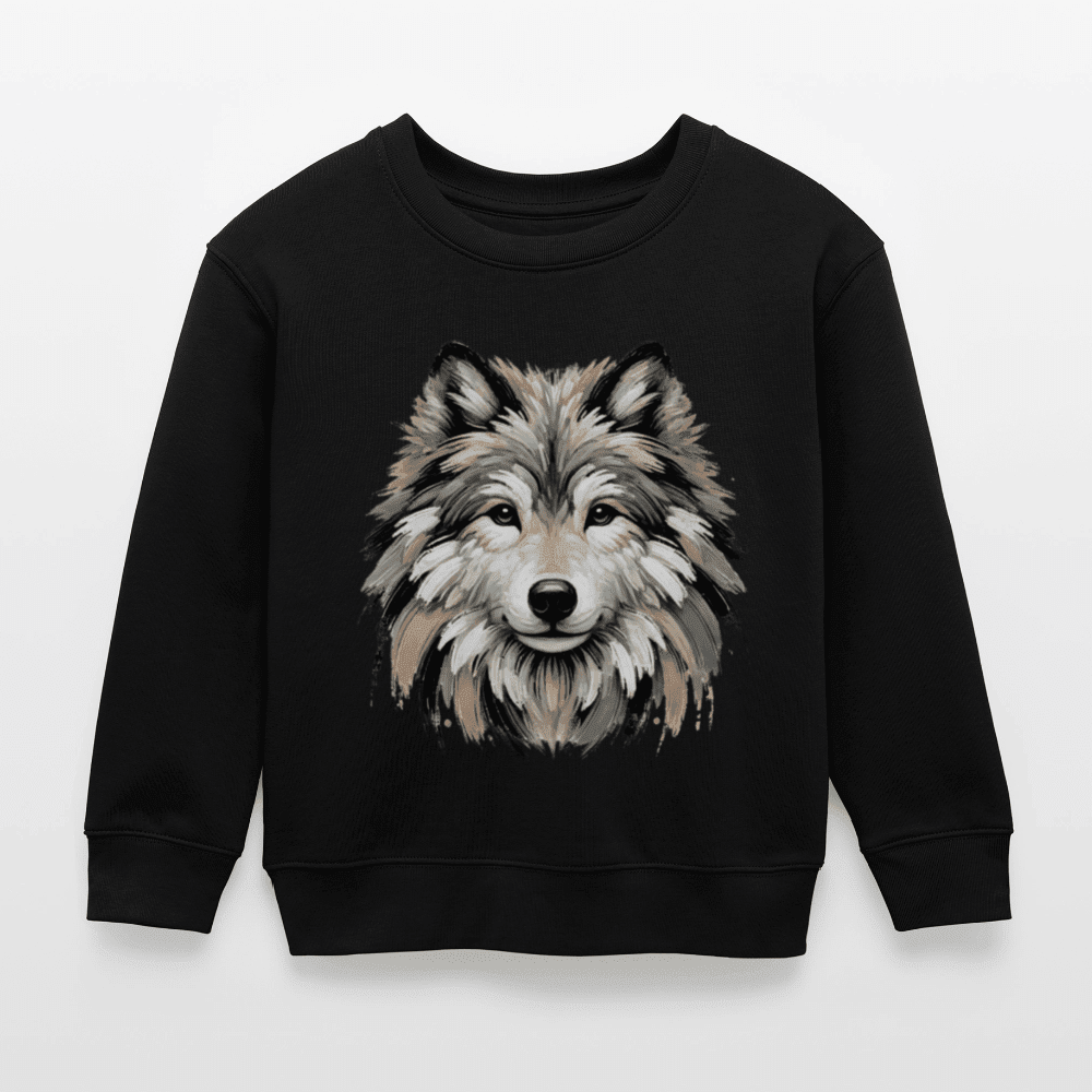 Kids Organic Cotton Sweatshirt (Canvas Wolf) - Tiny Tugz™