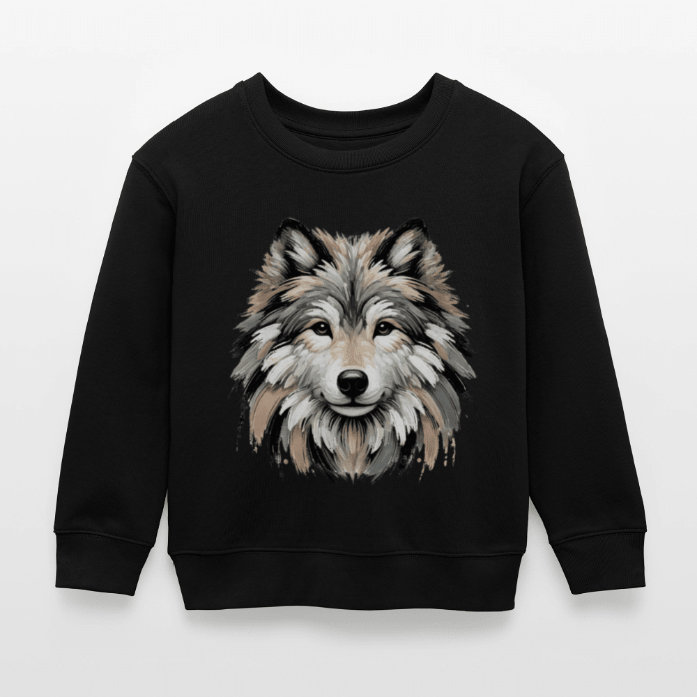 Kids Organic Cotton Sweatshirt (Canvas Wolf) - Tiny Tugz™