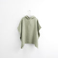 Kids’ Poncho (Sage) – 100% Waffle Linen, Handmade - Tiny Tugz™