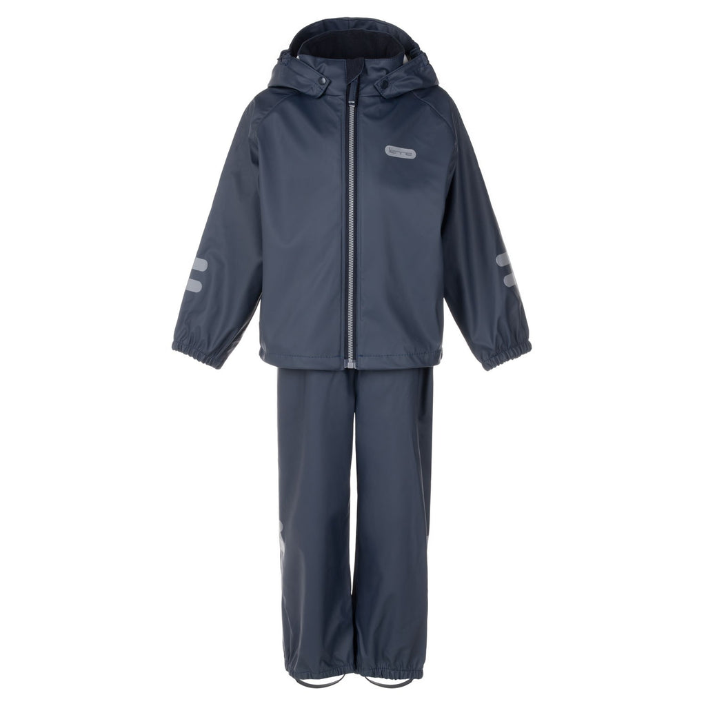 Kids’ Rain Jacket and Dungaree Set – Navy Blue - Tiny Tugz™