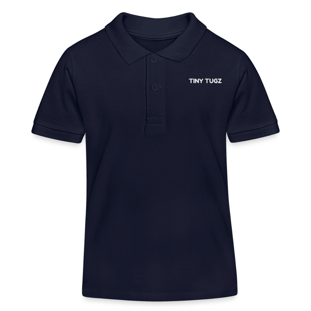 Kids Smart Casual Organic Cotton Set (Navy Polo + Grey Shorts) - Tiny Tugz™