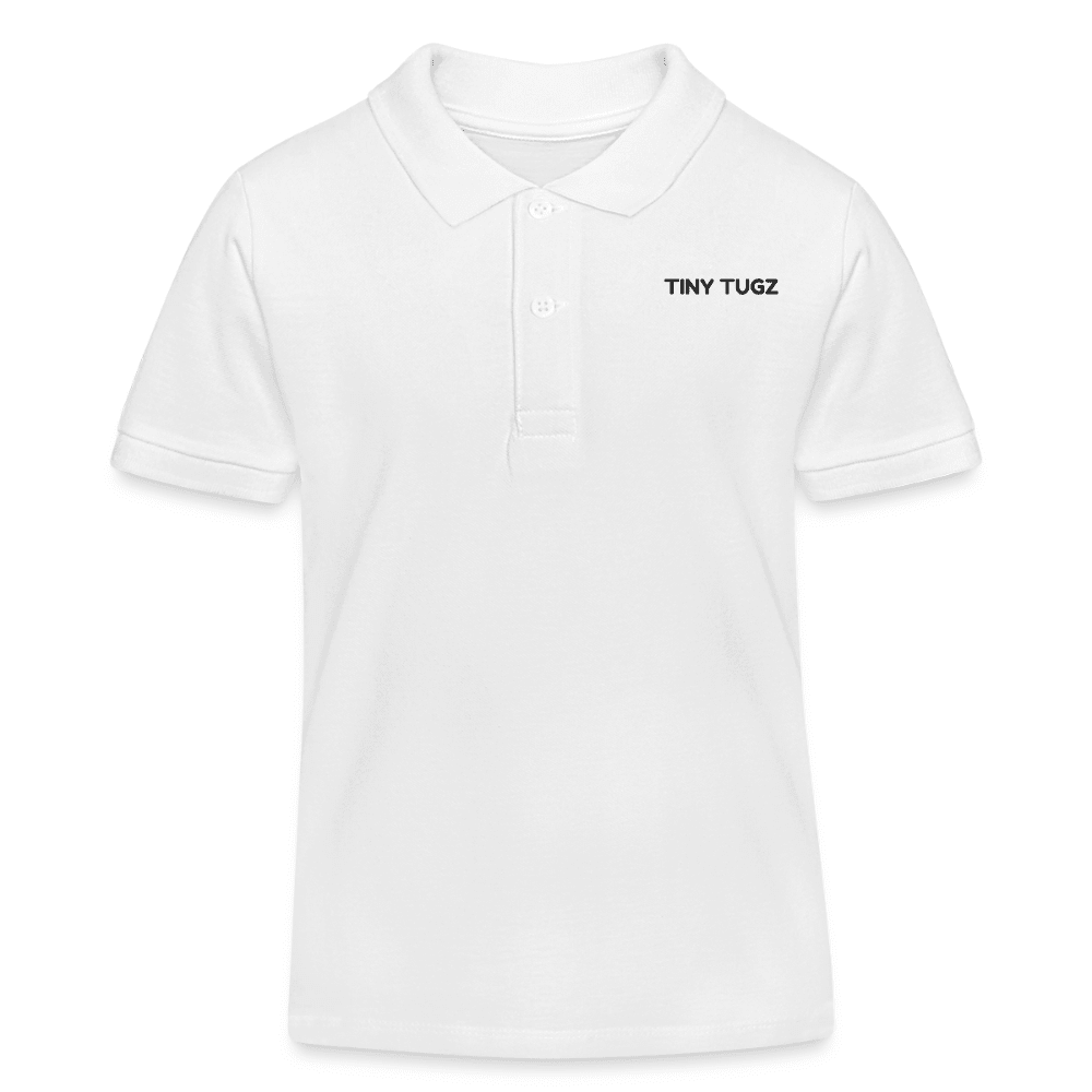 Kids Smart Casual Organic Cotton Set (White Polo + Navy Shorts) - Tiny Tugz™