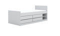 Kids' Storage Bed Leon 200x90 - 4 Drawers & Shelves - White - Tiny Tugz™