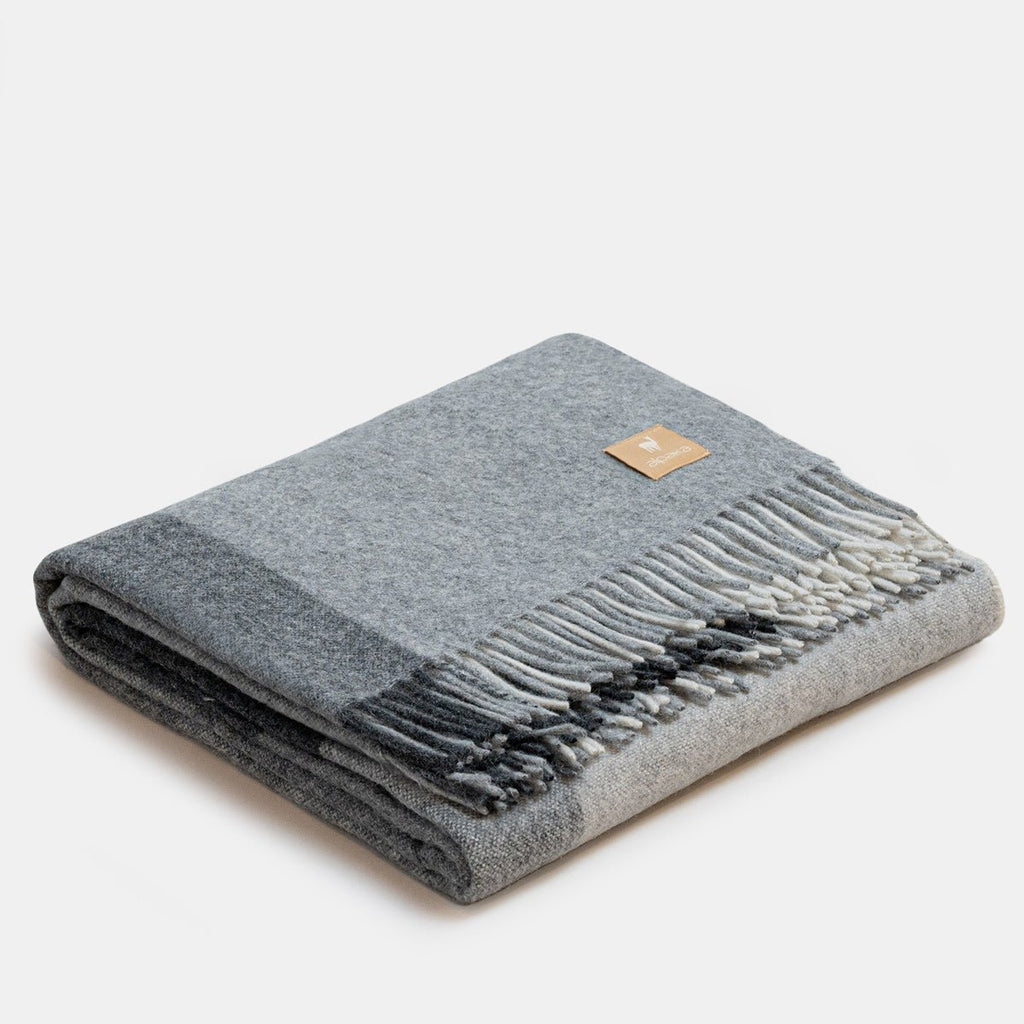 Kids Tartan Recycled Alpaca Wool Blanket Classic Check (150 x 200cm) - Tiny Tugz™