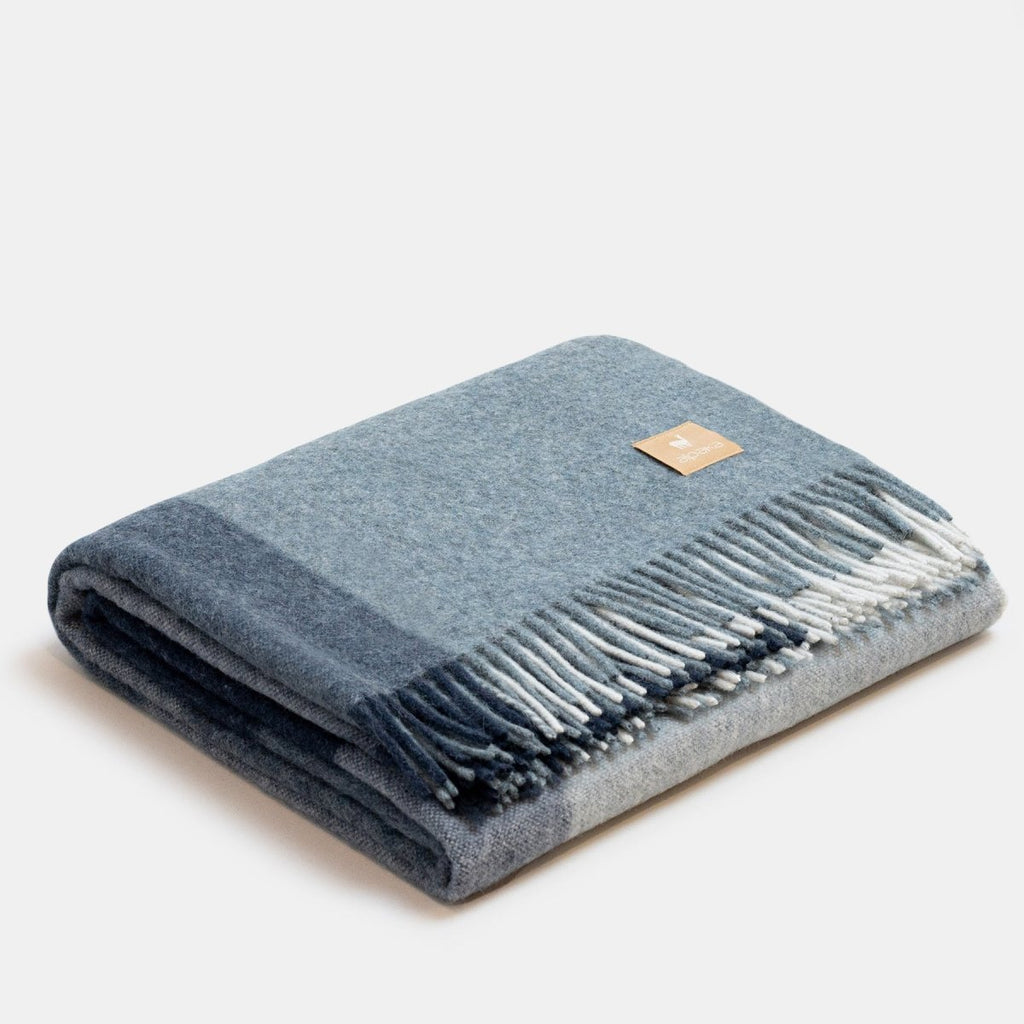 Kids Tartan Recycled Alpaca Wool Blanket Classic Check (150 x 200cm) - Tiny Tugz™