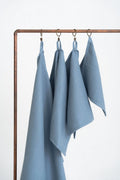 Kids’ Waffle Cotton Towel Collection (Blue) – 100% Cotton, Handmade - Tiny Tugz™