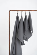 Kids’ Waffle Cotton Towel Collection (Grey) – 100% Cotton, Handmade - Tiny Tugz™