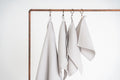 Kids’ Waffle Cotton Towel Collection (Light Grey) – 100% Cotton, Handmade - Tiny Tugz™