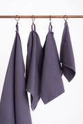 Kids’ Waffle Cotton Towel Collection (Purple) – 100% Cotton, Handmade - Tiny Tugz™