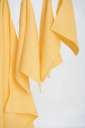 Kids’ Waffle Cotton Towel Collection (Yellow) – 100% Cotton, Handmade - Tiny Tugz™