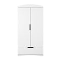 Kids' Wardrobe Classic - Rail, Shelves & Drawer - White - Tiny Tugz™