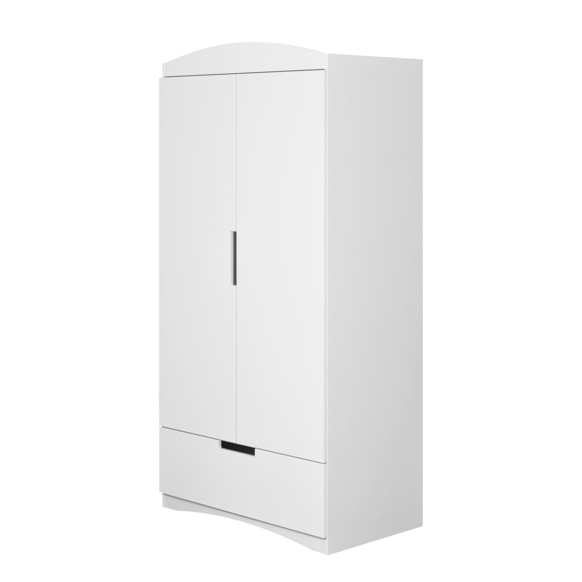 Kids' Wardrobe Classic - Rail, Shelves & Drawer - White - Tiny Tugz™