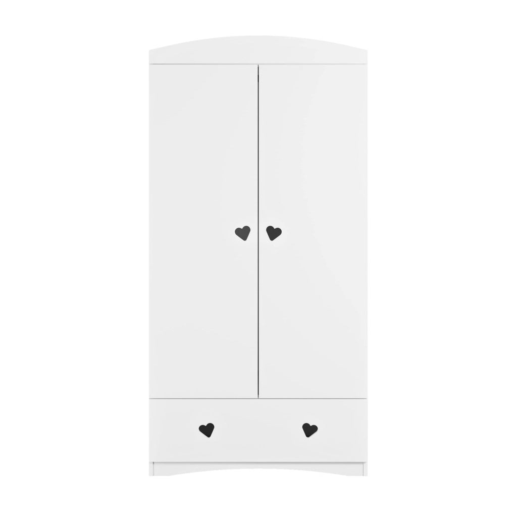 Kids' Wardrobe Julia - Heart Cut-Outs - White - Tiny Tugz™