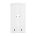 Kids' Wardrobe Julia - Heart Cut-Outs - White - Tiny Tugz™