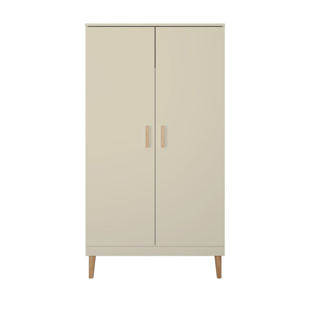 Kids' Wardrobe Kubi - Soft-Close, Solid Oak Details - Cashmere - Tiny Tugz™