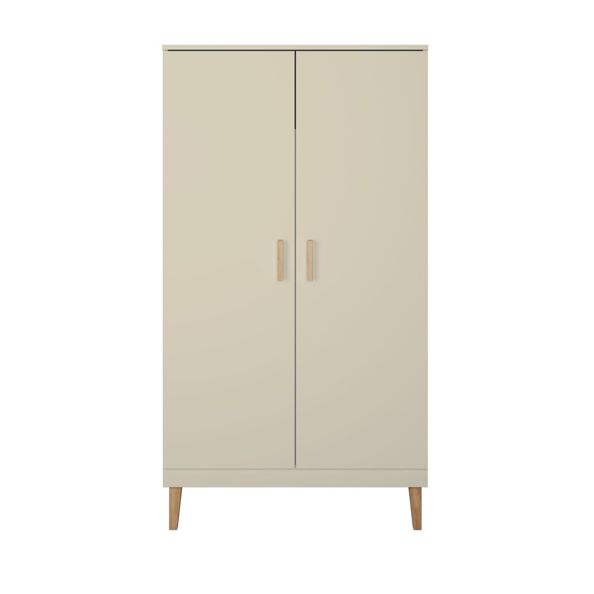 Kids' Wardrobe Kubi - Soft-Close, Solid Oak Details - Cashmere - Tiny Tugz™
