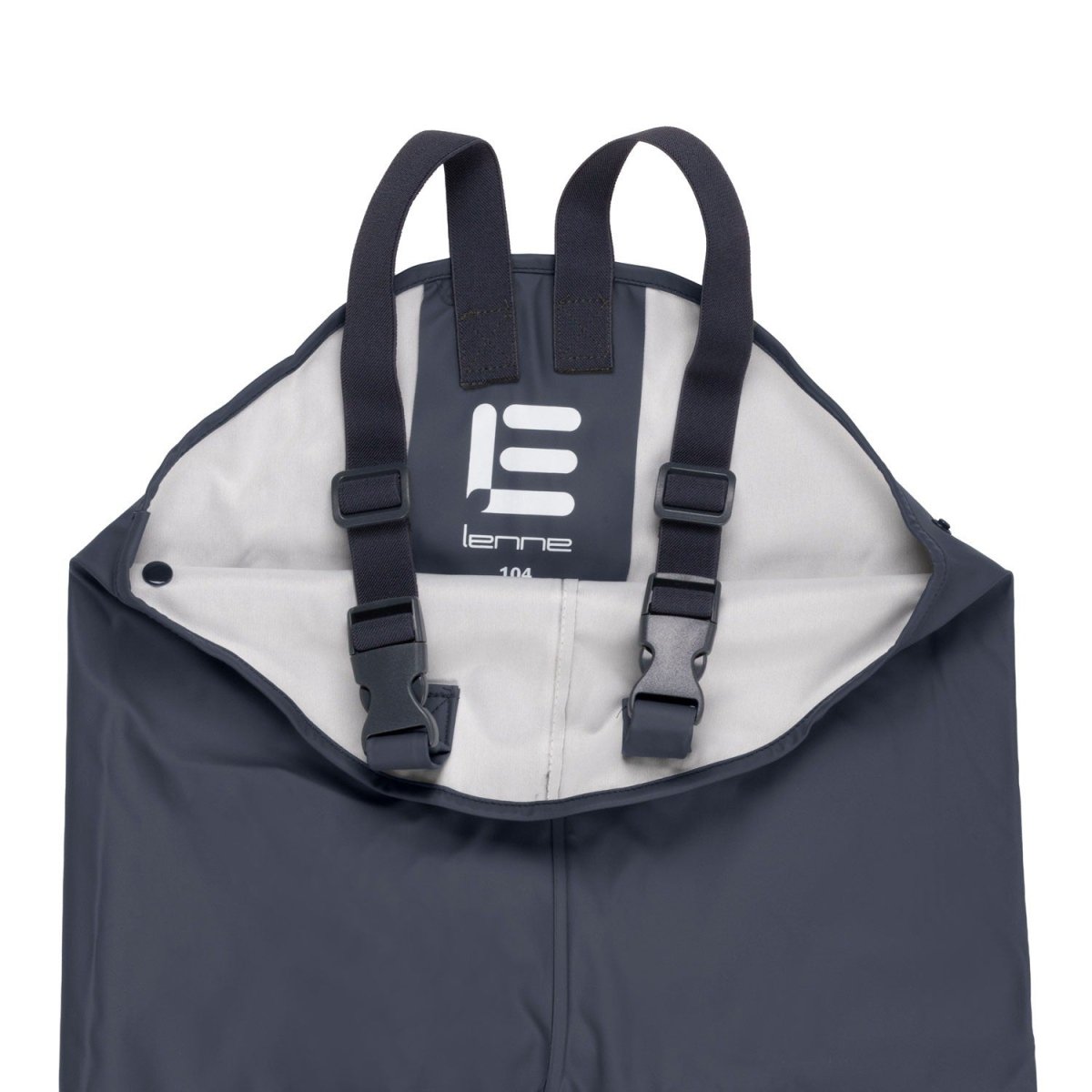 Kids’ Waterproof Rain Dungarees – Navy Blue - Tiny Tugz™