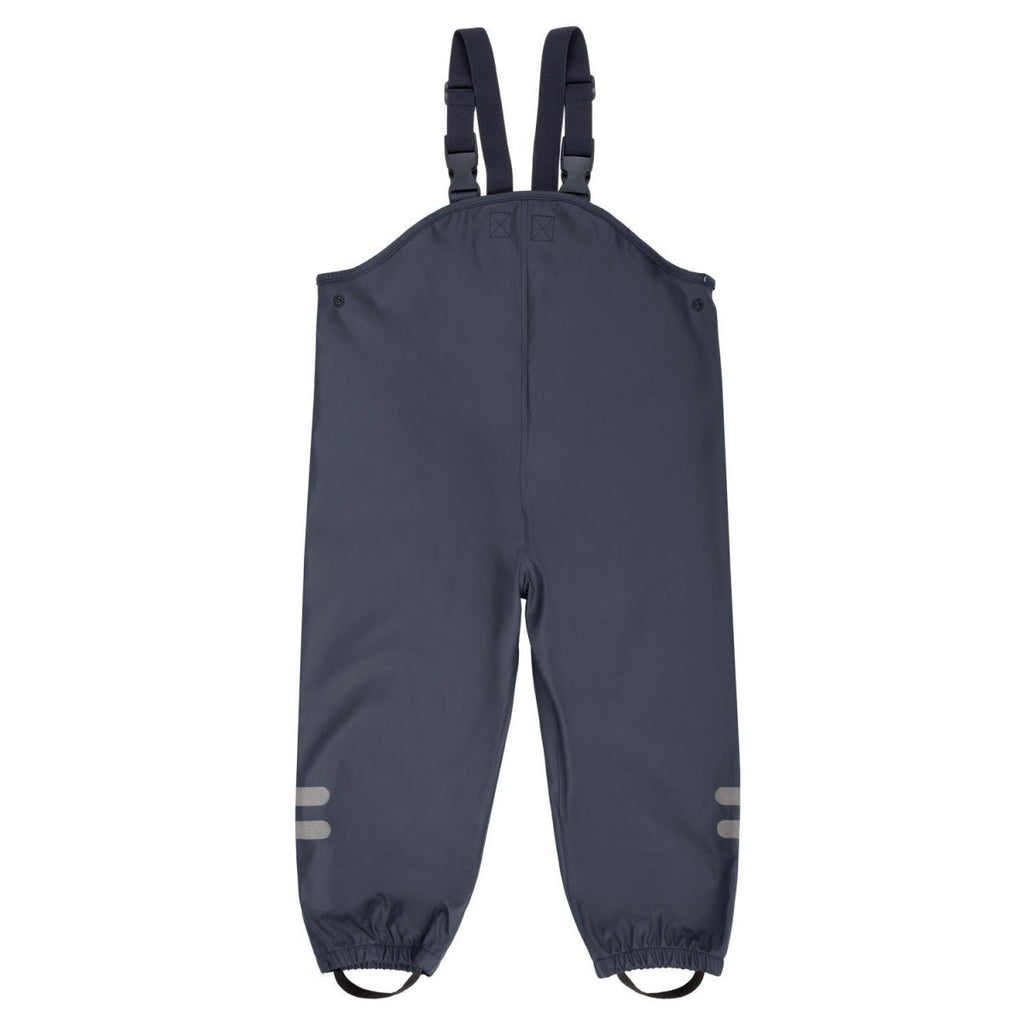 Kids’ Waterproof Rain Dungarees – Navy Blue - Tiny Tugz™