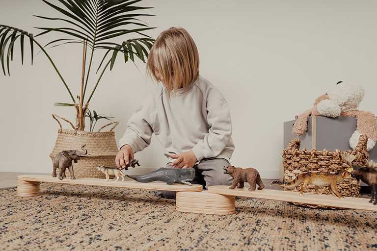 Kids Wooden Balance Beam (Set of 4) - Tiny Tugz™