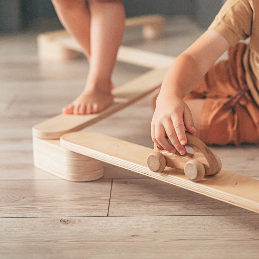 Kids Wooden Balance Beam (Set of 4) - Tiny Tugz™