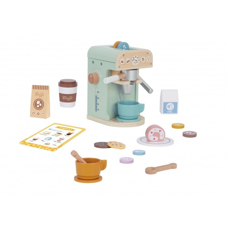 Kids Wooden Coffee Shop Play Set – 25 Pieces - Tiny Tugz™