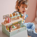 Kids Wooden Ice Cream Shop Play Set – 16 Pieces - Tiny Tugz™