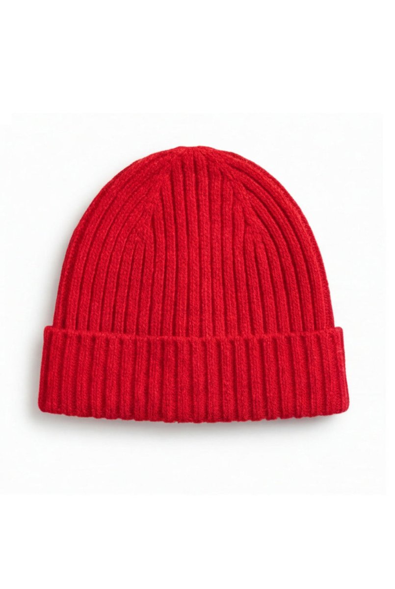 Knitted Merino Wool Baby Hat - Lava - Tiny Tugz™
