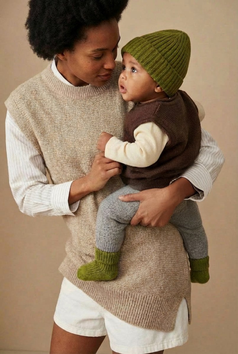 Knitted Merino Wool Baby Hat - Pickle - Tiny Tugz™