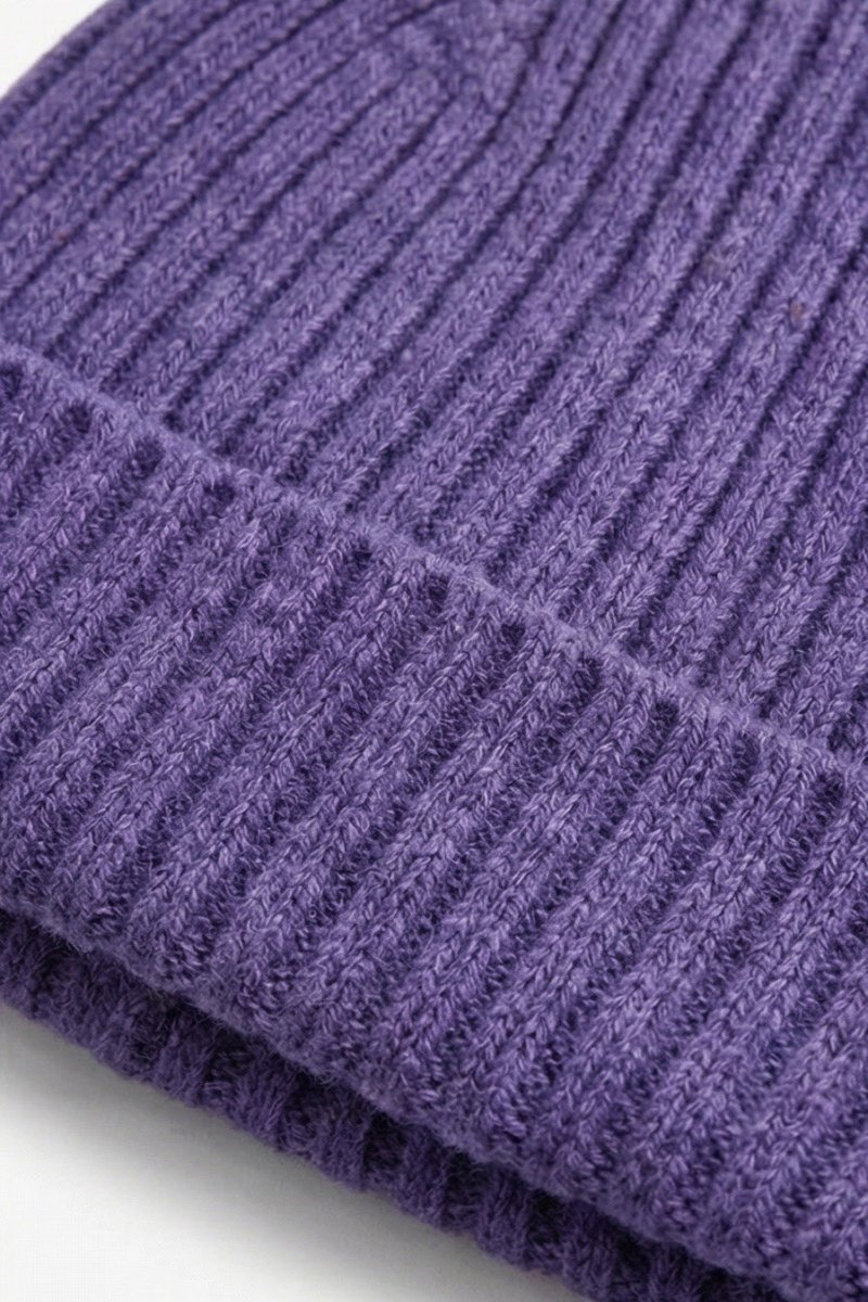 Knitted Merino Wool Baby Hat - Violet - Tiny Tugz™