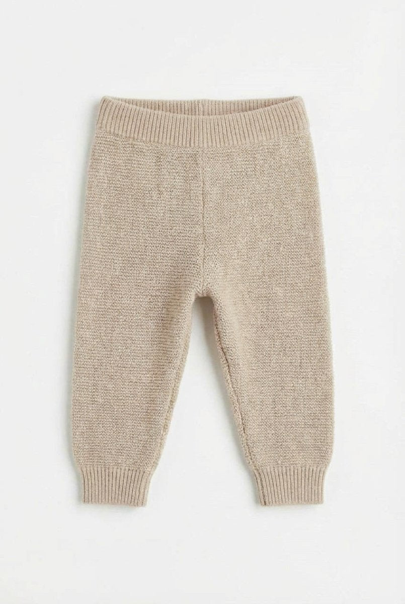 Knitted Merino Wool Baby Pants - Garlic - Tiny Tugz™