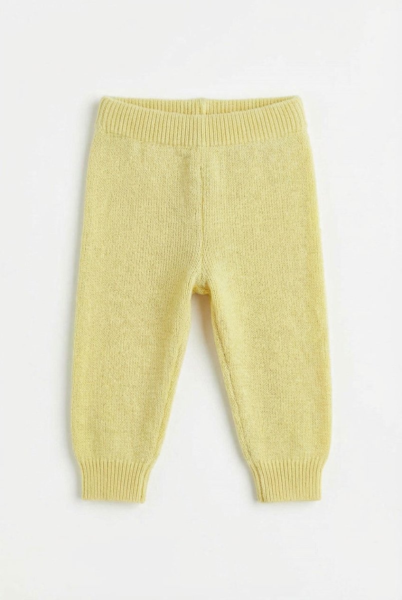 Knitted Merino Wool Baby Pants - Lemonade - Tiny Tugz™