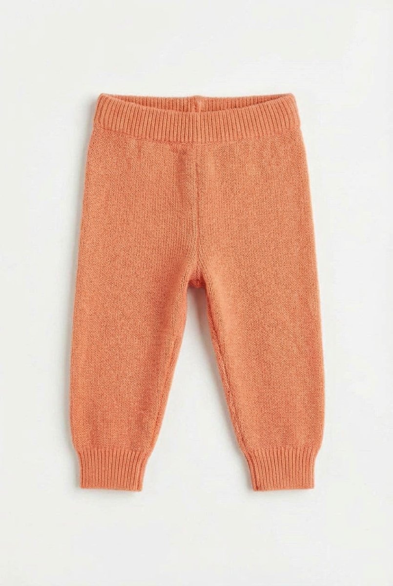 Knitted Merino Wool Baby Pants - Peach Fuzz - Tiny Tugz™