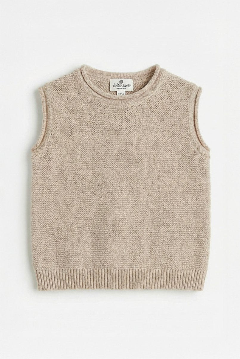 Knitted Merino Wool Baby Spencer - Garlic - Tiny Tugz™