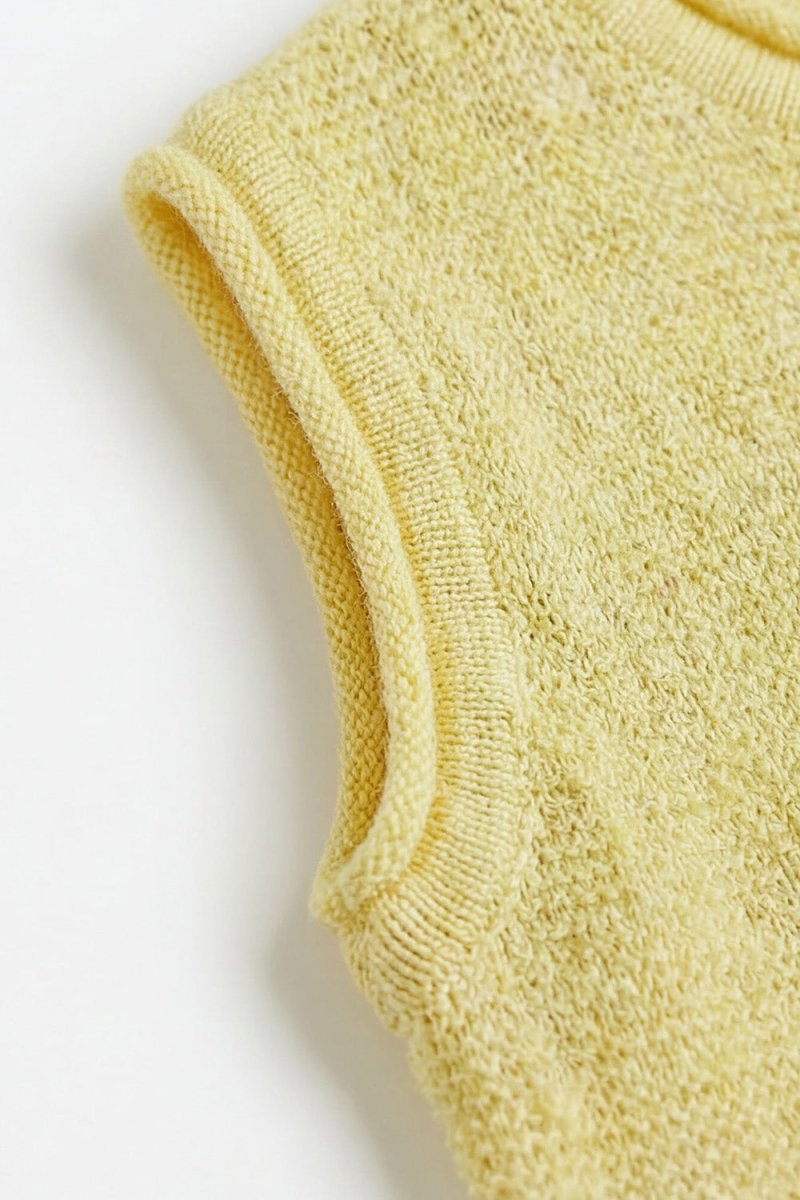 Knitted Merino Wool Baby Spencer - Lemonade - Tiny Tugz™