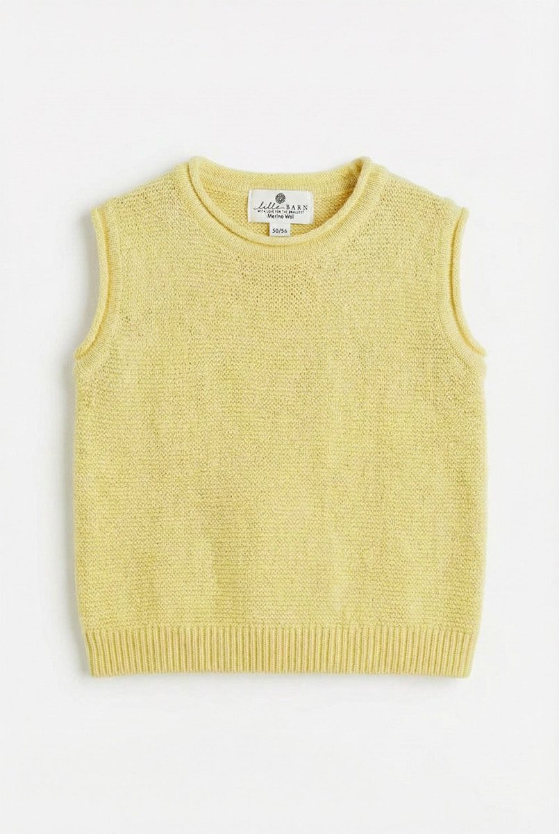 Knitted Merino Wool Baby Spencer - Lemonade - Tiny Tugz™