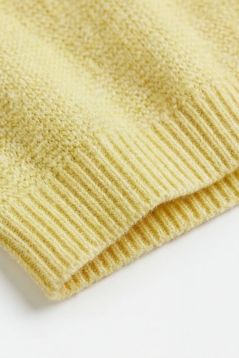 Knitted Merino Wool Baby Spencer - Lemonade - Tiny Tugz™