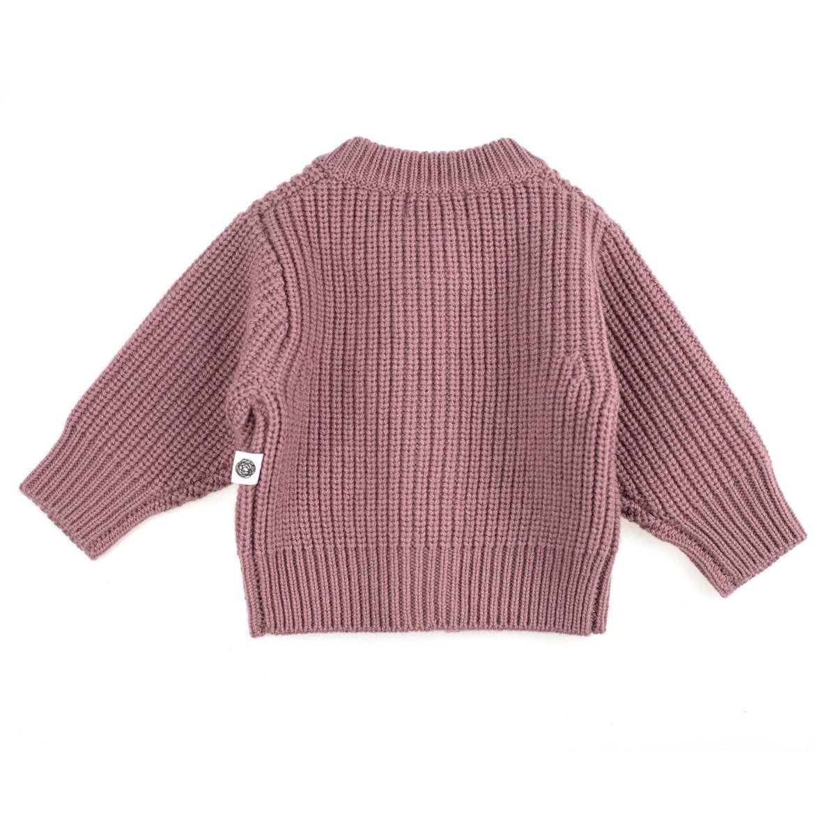Knitted Wool Baby Cardigan - Merino Wool - Haze - Tiny Tugz™