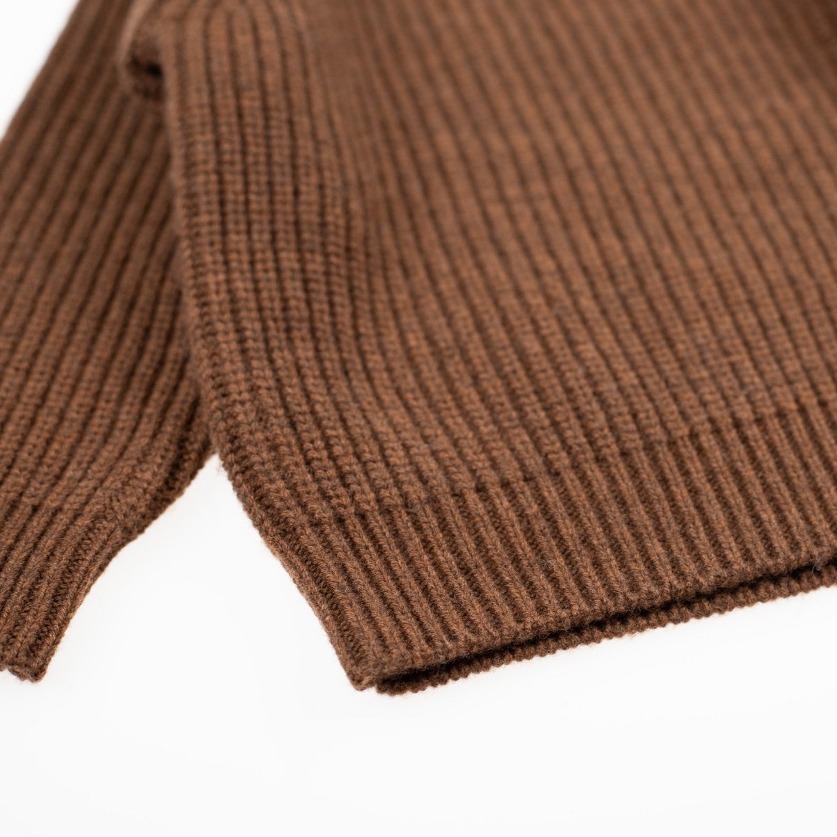 Knitted Wool Baby Sweater - Merino Wool - Brunette - Tiny Tugz™