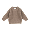 Knitted Wool Baby Sweater - Merino Wool - Cobble - Tiny Tugz™