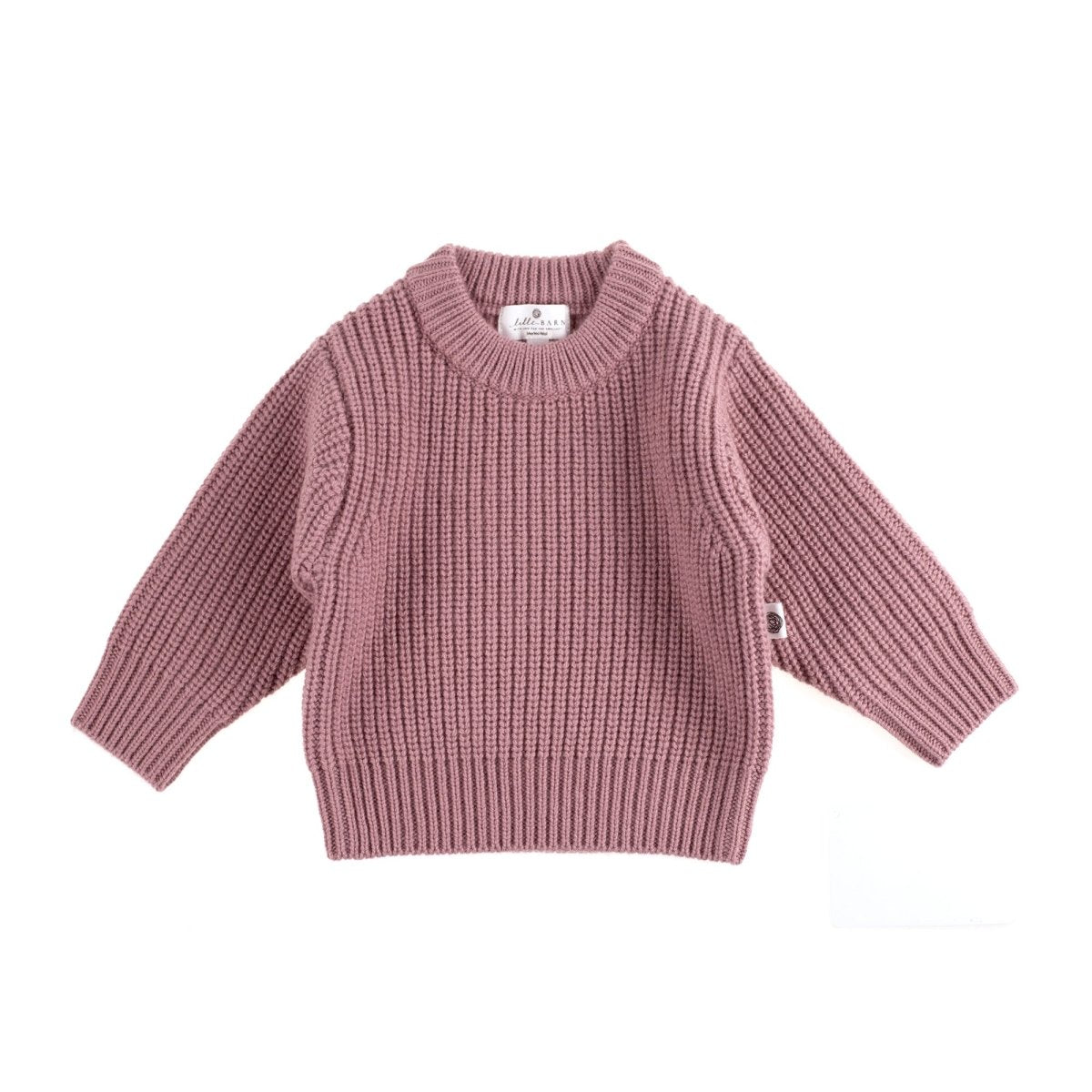 Knitted Wool Baby Sweater - Merino Wool - Haze - Tiny Tugz™