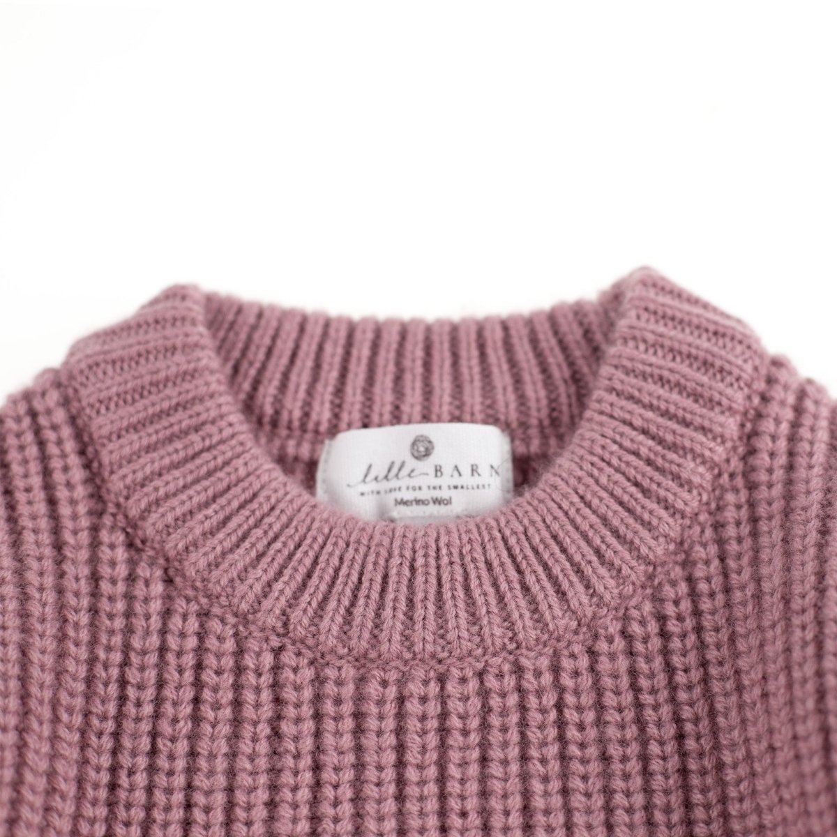 Knitted Wool Baby Sweater - Merino Wool - Haze - Tiny Tugz™