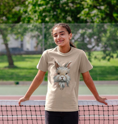 Organic Cotton Kids’ T-Shirt – Canvas Bunny Print