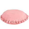 Large Kids Floor Cushion with Ruffled Edge - Pink - Round, 100 cm - Tiny Tugz™