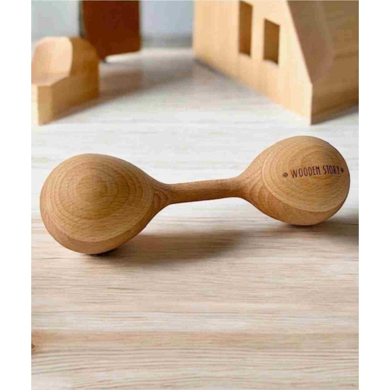 Lark Wooden Rattle for Babies - Tiny Tugz™
