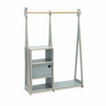 Montessori Wardrobe with Storage – Gray