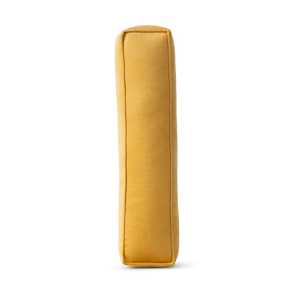 Letter I Velvet Pillow - Decorative Cushion, 30 cm (Yellow) - Tiny Tugz™