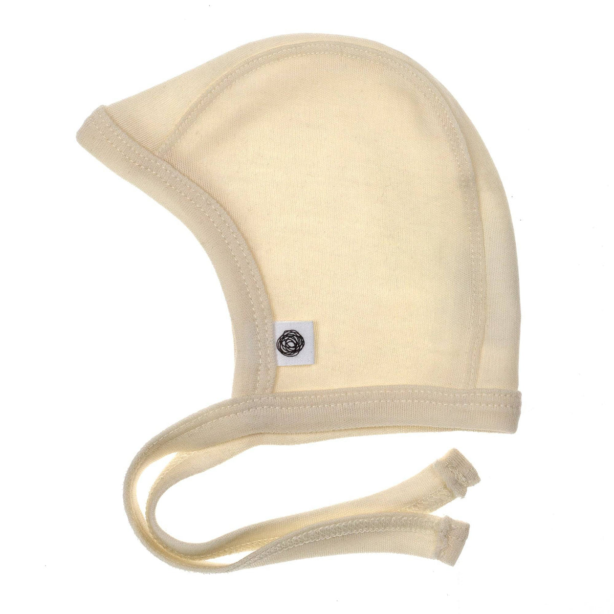 Baby Wool Bow Hat - Merino Wool - Natural