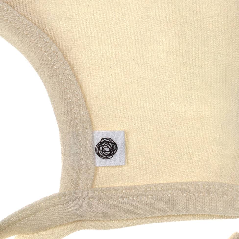 Baby Wool Bow Hat - Merino Wool - Natural
