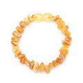 Baby/Child - Amber Bracelet - Chips, Raw Beads - 14cm - Butter